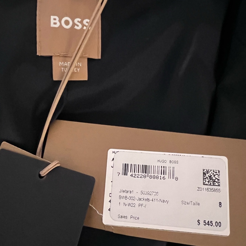 BOSS Elegant Navy Women's Blazer - Picture 6 of 6